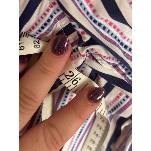 Robert Graham Men's Size 2XL Blue Stripe Flip Collar & Cuff Button Shirt XXL - Picture 2 of 10